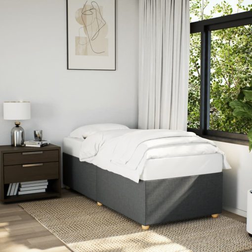 Giroletto Senza Materasso Grigio Scuro 90x190 Cm Tessuto