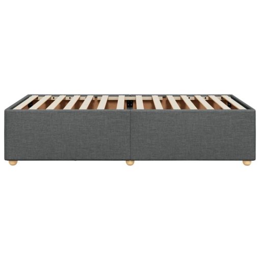 Giroletto Senza Materasso Grigio Scuro 90x190 Cm Tessuto - Image 5