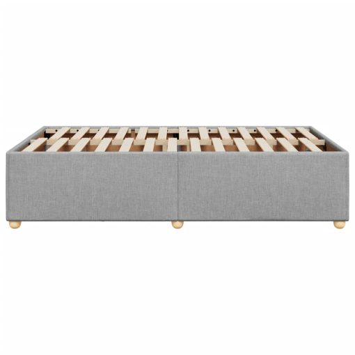 Giroletto Senza Materasso Grigio Chiaro 120x190 Cm In Tessuto - Image 5
