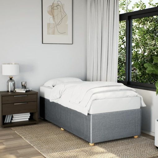 Giroletto Senza Materasso Grigio Chiaro 90x190 Cm Tessuto