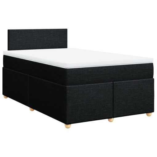 Giroletto A Molle Con Materasso Nero 120x190 Cm In Tessuto - Image 2