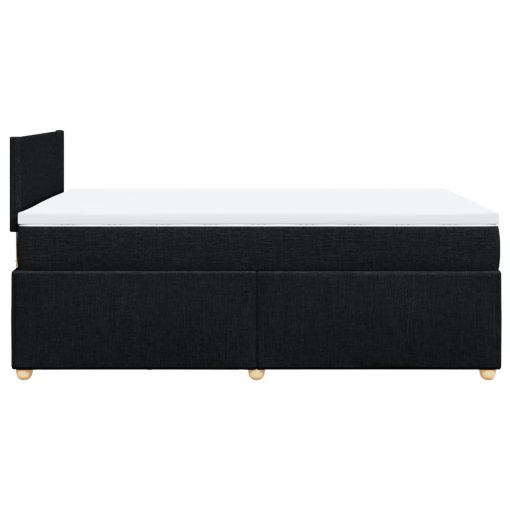 Giroletto A Molle Con Materasso Nero 120x190 Cm In Tessuto - Image 5
