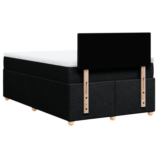 Giroletto A Molle Con Materasso Nero 120x190 Cm In Tessuto - Image 6