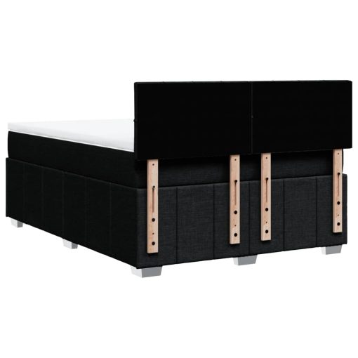 Giroletto A Molle Con Materasso Nero 140x190 Cm In Tessuto - Image 6