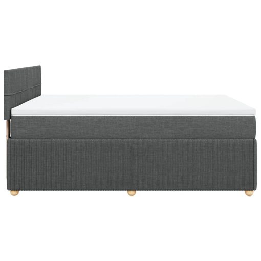 Giroletto A Molle Con Materasso Grigio Scuro 140x200cm Tessuto - Image 5
