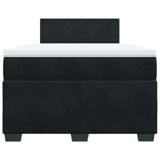 Giroletto A Molle Con Materasso Nero 120x190 Cm In Velluto - Image 6