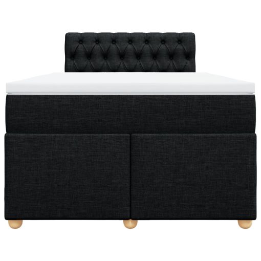 Giroletto A Molle Con Materasso Nero 120x190 Cm In Tessuto - Image 6