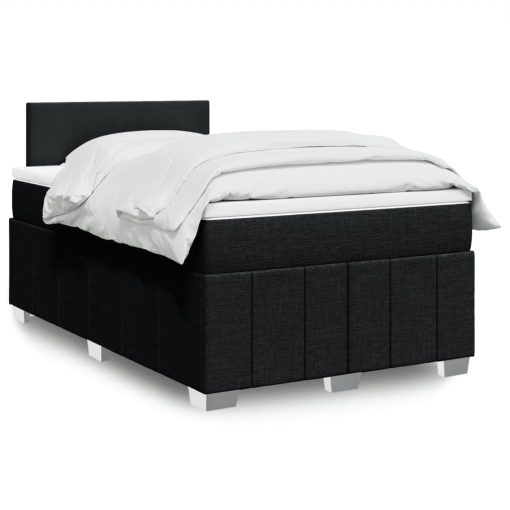 Giroletto A Molle Con Materasso Nero 120x200 Cm In Tessuto