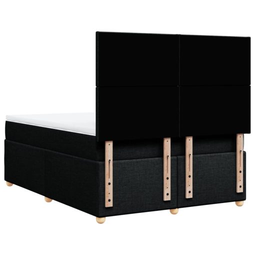 Giroletto A Molle Con Materasso Nero 140x190 Cm In Tessuto - Image 6