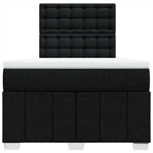 Giroletto A Molle Con Materasso Nero 120x200 Cm In Tessuto - Image 4