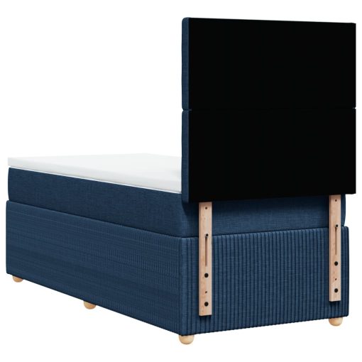 Giroletto A Molle Con Materasso Blu 90x200 Cm Intessuto - Image 6