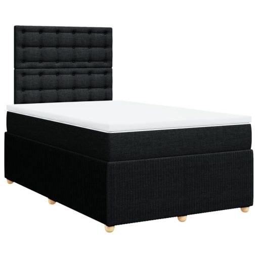 Giroletto A Molle Con Materasso Nero 120x200 Cm In Tessuto - Image 2