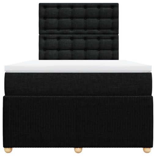Giroletto A Molle Con Materasso Nero 120x200 Cm In Tessuto - Image 4