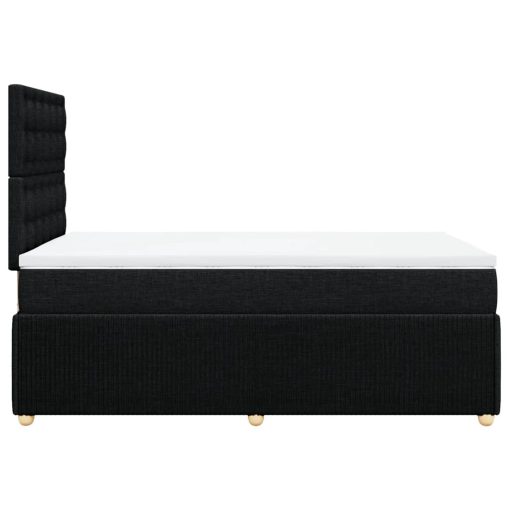 Giroletto A Molle Con Materasso Nero 120x200 Cm In Tessuto - Image 5