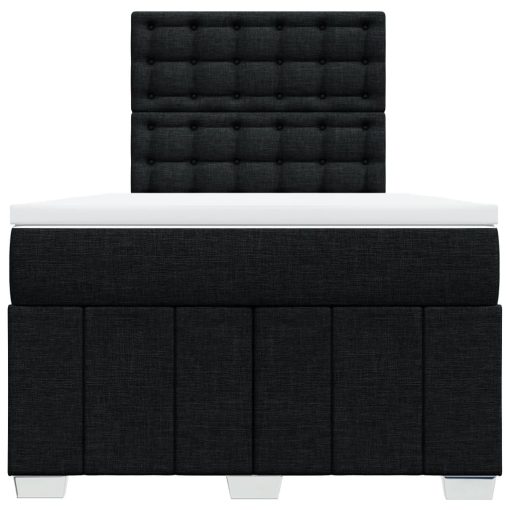 Giroletto A Molle Con Materasso Nero 120x190 Cm In Tessuto - Image 6