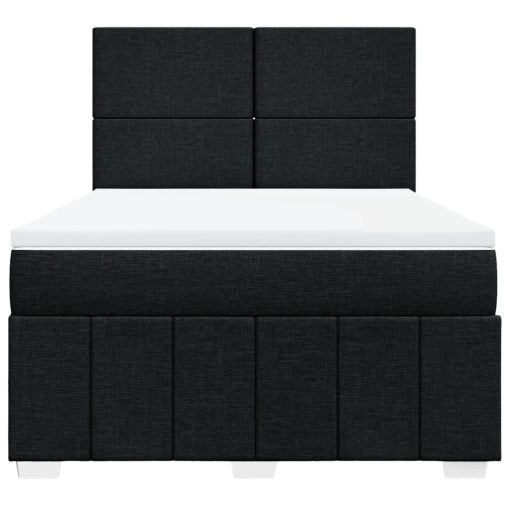 Giroletto A Molle Con Materasso Nero 140x190 Cm In Tessuto - Image 6