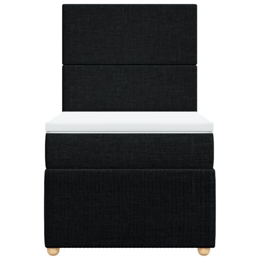 Giroletto A Molle Con Materasso Nero 80x200 Cm Intessuto - Image 6