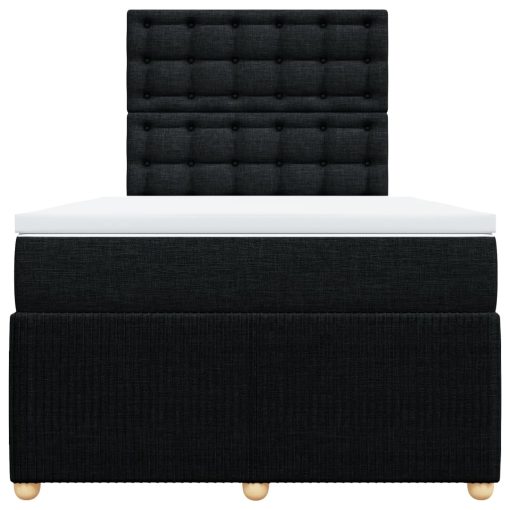 Giroletto A Molle Con Materasso Nero 120x190 Cm In Tessuto - Image 6