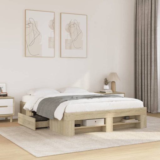 Giroletto Senza Materasso Rovere Sonoma 120x190cm In Truciolato