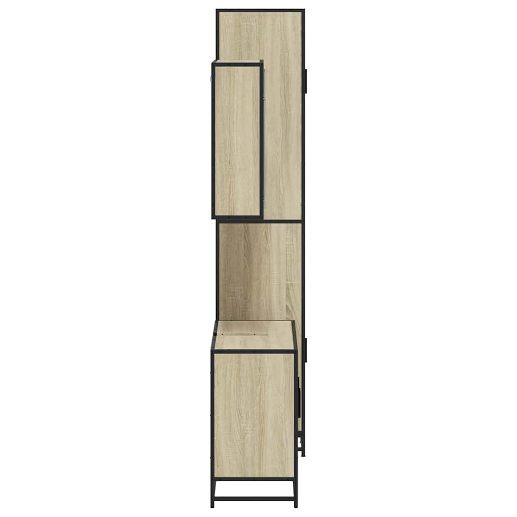 Set Mobili Da Bagno 3 Pz Rovere Sonoma In Legno Multistrato - Image 6