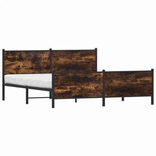 Giroletto Senza Materaso In Metallo Rovere Fumo 180x200 cm - Image 2