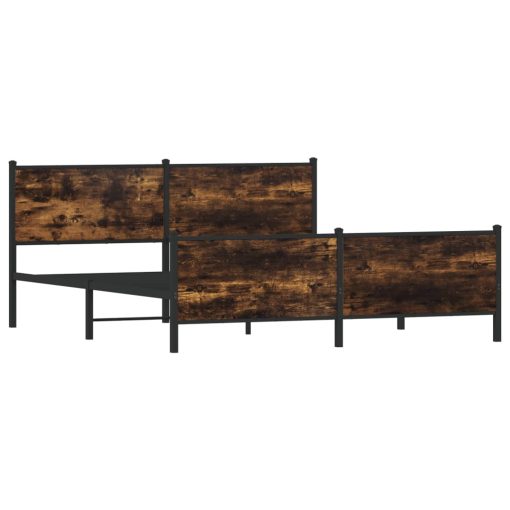 Giroletto Senza Materaso In Metallo Rovere Fumo 180x200 cm - Image 4