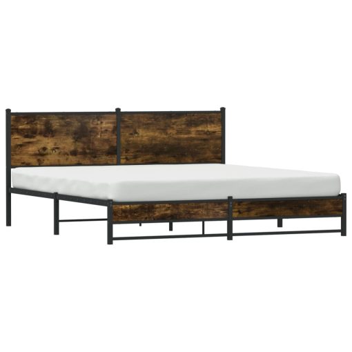 Giroletto Senza Materaso In Metallo Rovere Fumo 180x200 cm - Image 3