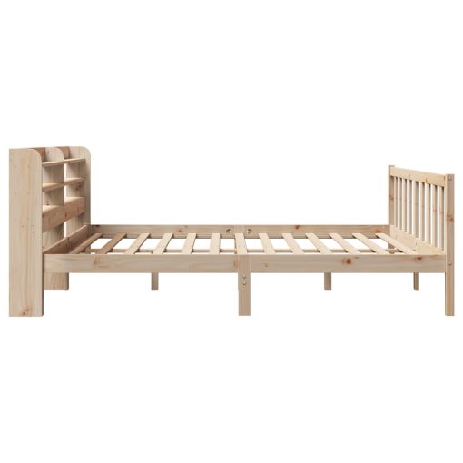 Letto Senza Materasso 200x200 Cm In Legno Massello Di Pino - Image 5