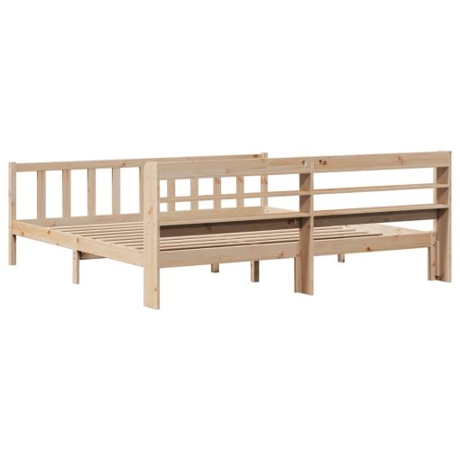 Letto Senza Materasso 200x200 Cm In Legno Massello Di Pino - Image 6