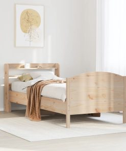 Letto Senza Materasso 75x190 Cm In Legno Massello Pino