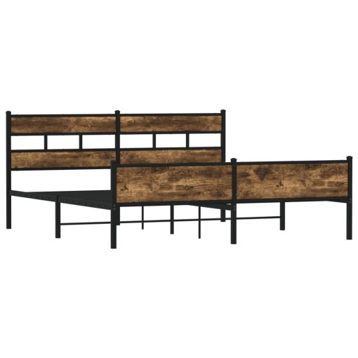 Giroletto Senza Materaso In Metallo Rovere Fumo 180x200 cm - Image 3