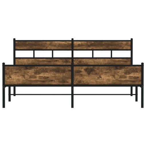 Giroletto Senza Materaso In Metallo Rovere Fumo 180x200 cm - Image 4
