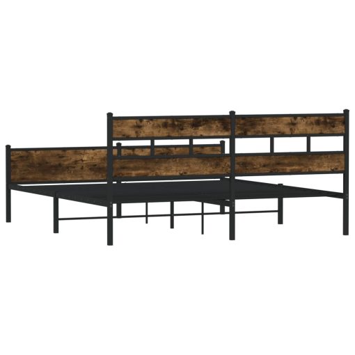 Giroletto Senza Materaso In Metallo Rovere Fumo 180x200 cm - Image 6