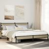 Giroletto Senza Materaso In Metallo Rovere Sonoma 180x200 cm