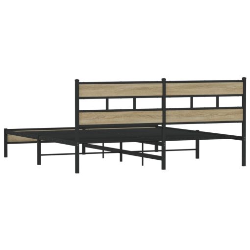 Giroletto Senza Materaso In Metallo Rovere Sonoma 180x200 cm - Image 6
