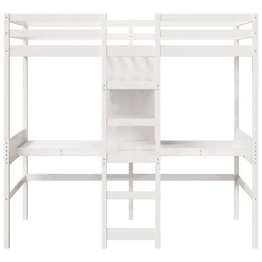 Giroletto Soppalco Senza Materasso Bianco 80x200cm Legno Pino - Image 5