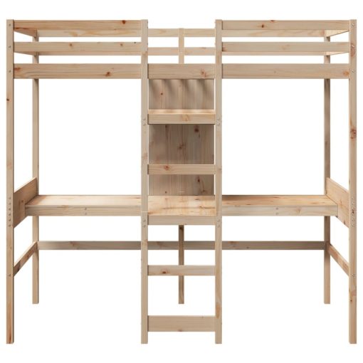 Giroletto Soppalco Senza Materasso 75x190cm Legno Massello Pino - Image 5