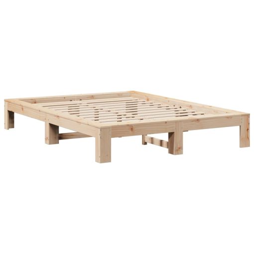 Letto Senza Materasso 140x200 Cm In Legno Massello Di Pino - Image 3