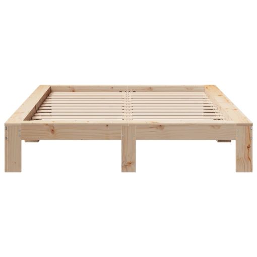 Letto Senza Materasso 140x200 Cm In Legno Massello Di Pino - Image 4