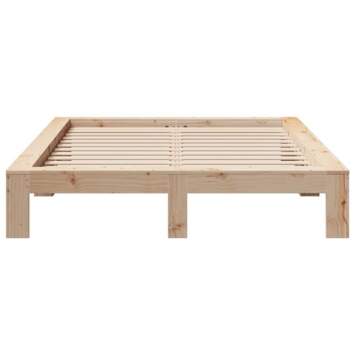 Letto Senza Materasso 140x200 Cm In Legno Massello Di Pino - Image 6
