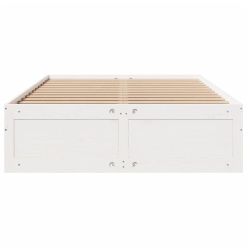 Giroletto Senza Materasso Con Cassetti Bianco 140x200 Cm Pino - Image 4