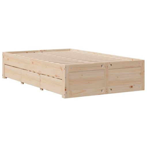 Giroletto Senza Materasso Con Cassetti 120x190 Cm Massello Pino - Image 3
