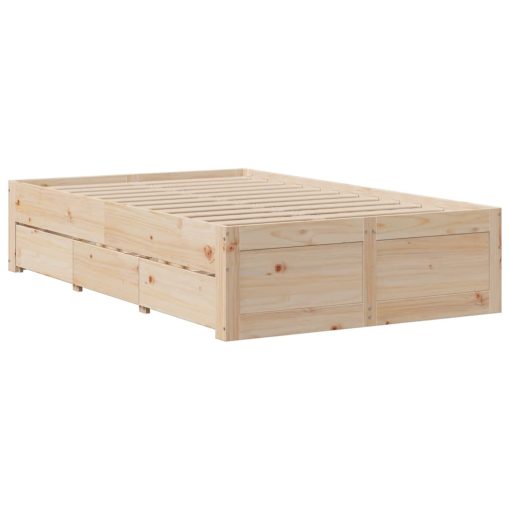 Giroletto Senza Materasso Con Cassetti 120x190 Cm Massello Pino - Image 6