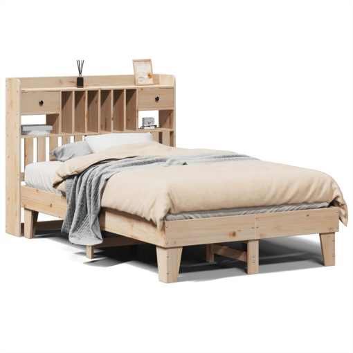 Letto Senza Materasso 135x190 Cm In Legno Massello Di Pino - Image 2