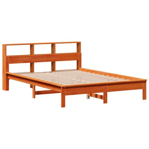 Letto Senza Materasso Marrone Cera 140x190 Cm In Legno Di Pino - Image 3