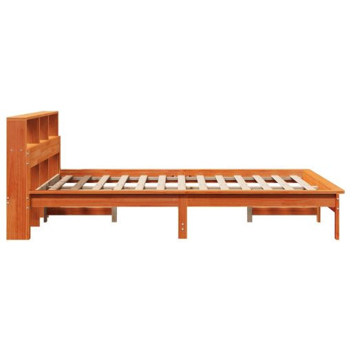 Letto Senza Materasso Marrone Cera 140x190 Cm In Legno Di Pino - Image 5