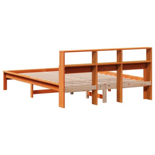 Letto Senza Materasso Marrone Cera 140x190 Cm In Legno Di Pino - Image 6