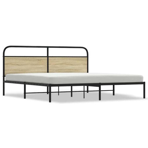 Giroletto Senza Materaso In Metallo Rovere Sonoma 180x200 cm - Image 2