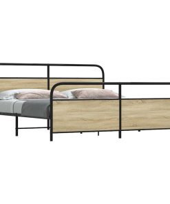 Giroletto Senza Materaso In Metallo Rovere Sonoma 180x200 cm