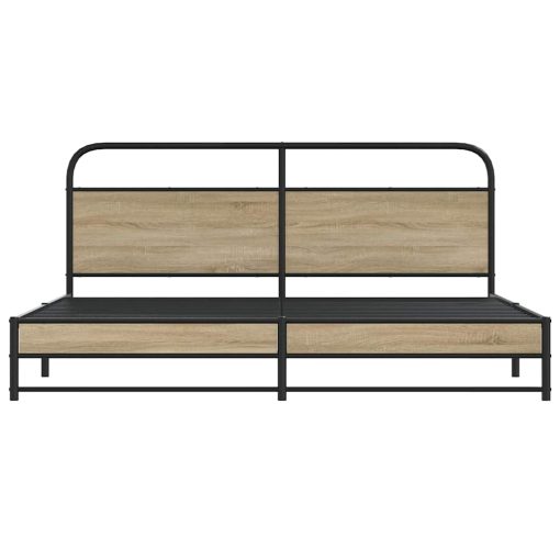 Giroletto Senza Materaso In Metallo Rovere Fumo 180x200 cm - Image 5